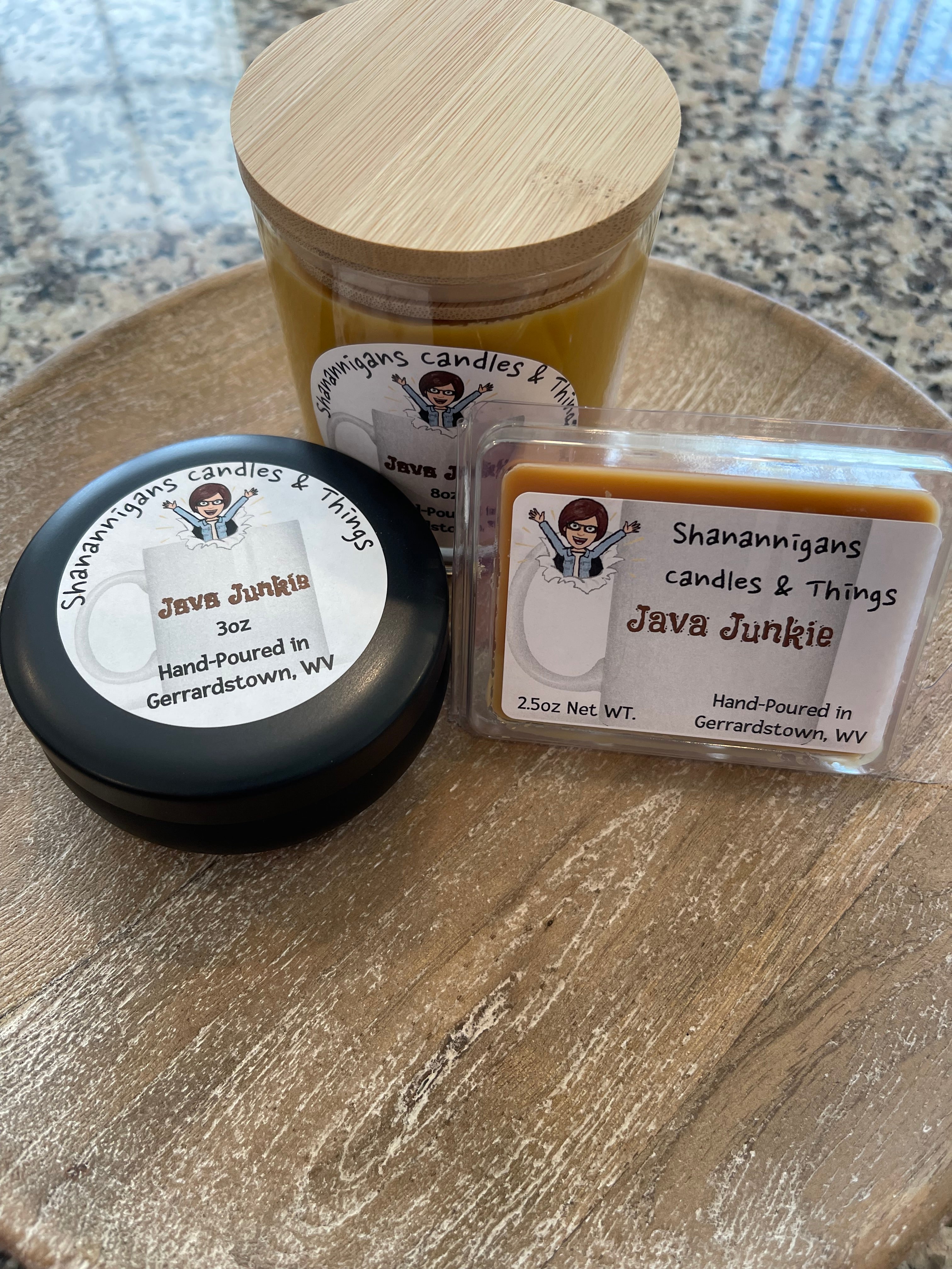 Java Junkie – Shanannigans Candles & Things
